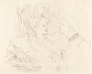 Cena en Londres de Henri de Toulouse Lautrec