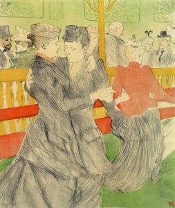 Baile en el Moulin Rouge de Henri de Toulouse Lautrec