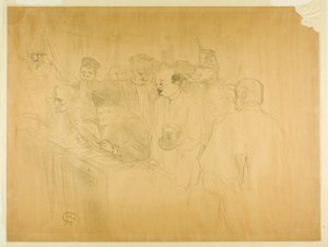 El juicio de Arton (tercera placa) de Henri de Toulouse Lautrec