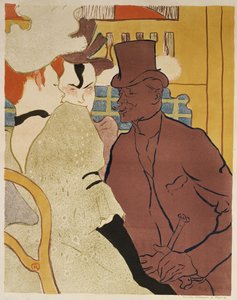 El Inglés en el Moulin Rouge, 1892 de Henri de Toulouse Lautrec