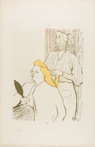 El peluquero, programa para el Théâtre Libre de Henri de Toulouse Lautrec