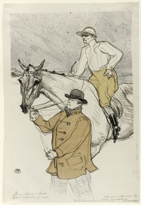 El jockey yendo al poste de Henri de Toulouse Lautrec