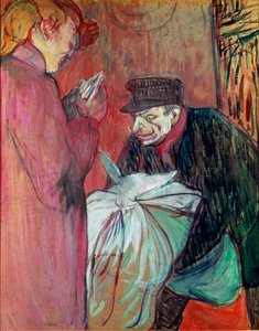 La lavandería de la casa. Pintura de Henri de Toulouse-Lautrec