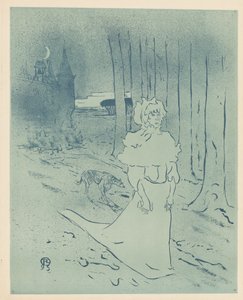 La dama del castillo o el presagio (La chatelaine ou le tocsin) de Henri de Toulouse Lautrec