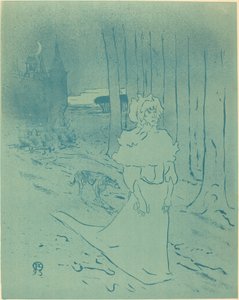 La dama del castillo o el presagio de Henri de Toulouse Lautrec