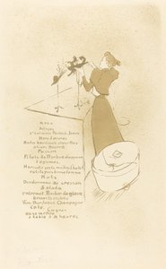 La modista - Renée Vert de Henri de Toulouse Lautrec