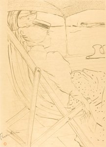 El Pasajero de la Cabina 54 - Paseo en un Yate de Henri de Toulouse Lautrec