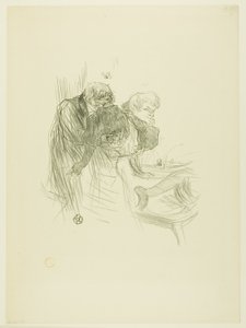 La oración de los judíos polacos, de Au Pied du Sinaï de Henri de Toulouse Lautrec