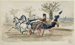 Paseo de los Ingleses de Niza de Henri de Toulouse Lautrec
