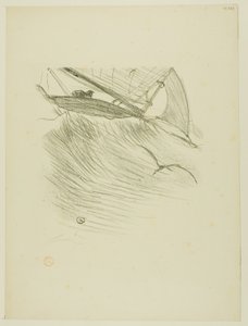 Las golondrinas del mar, de Mélodies de Désiré Dihau de Henri de Toulouse Lautrec