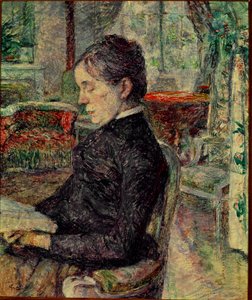 La madre del pintor en el salón de Malrome. Pintura de Henri de Toulouse-Lautrec de Henri de Toulouse Lautrec