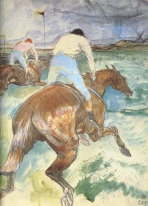 El jinete en su entorno natural de Henri de Toulouse Lautrec