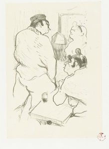 Dos mujeres y un hombre en un burdel
La Terreur de Grennelle de Henri de Toulouse Lautrec