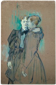 Dos Mujeres Valsando; Deux femmes valsant, 1894 de Henri de Toulouse Lautrec