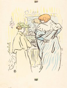 Dos mujeres ante un espejo de Henri de Toulouse Lautrec