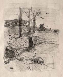 Un Cementerio en Galitzia, 1898 de Henri de Toulouse Lautrec