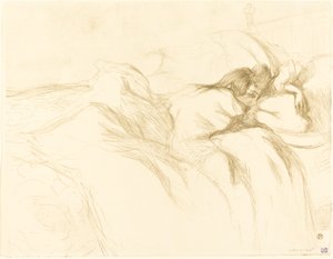 Mujer dormida de Henri de Toulouse Lautrec