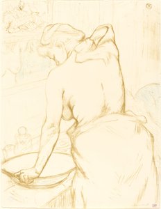Mujer lavándose de Henri de Toulouse Lautrec