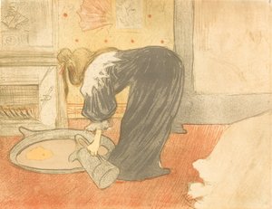 Mujer en la bañera, 1896 de Henri de Toulouse Lautrec