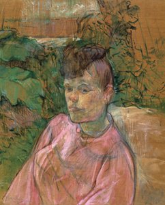 Mujer en el jardín de Monsieur Forest, 1889-1891 de Henri de Toulouse Lautrec