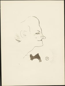 Yvette Guilbert, de Le Café-Concert de Henri de Toulouse Lautrec