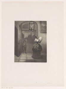 mujer leyendo una carta de Henri van Seben