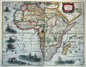 Mapa de África, de 