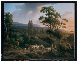 Un par de paisajes de Henricus Josephus Antoniessen