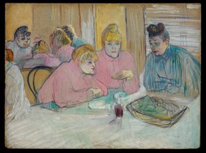 Las damas en el comedor de Henri de Toulouse Lautrec
