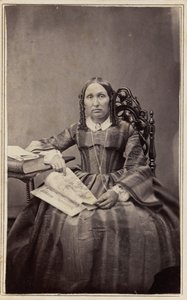 Retrato de mujer, 1860 (foto) de Henrietta M. Hart