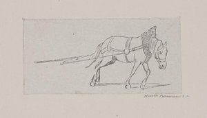 Un caballo tirando de Henrik Bornemann