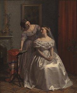 La novia adornada por su amiga de Henrik Olrik