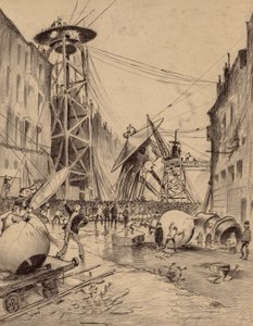 Los humanos diseccionan las máquinas de guerra marcianas de Henrique Alvim Correa