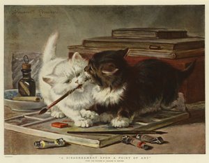 Un desacuerdo sobre un punto de arte de Henriëtte Ronner Knip