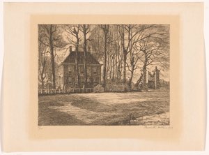 Casa de campo entre los árboles de Henriëtte de Vries (signed by artist)