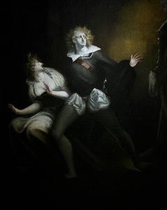 Gertrudis, Hamlet y el fantasma del padre de Hamlet, detalle de Henry (1741 1825) Fuseli