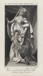 Ilustración para Todo Está Bien Si Termina Bien de Shakespeare de Henry  Fuseli