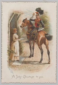 ¡Un brindis por ti, bella dama! Una Feliz Navidad para ti de Henry Payne