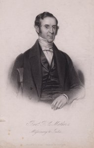 Henry Cotton Mather, misionero cristiano inglés en India (grabado) de Henry (after) Room