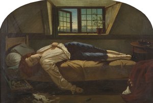 La Muerte de Chatterton de Henry (after) Wallis