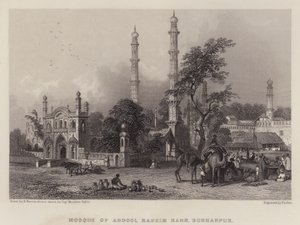 Mezquita de Abdool Raheim Kahn, Burhanpur de Henry (after) Warren