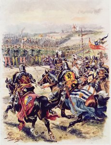 Carga de la caballería francesa, ilustración para 