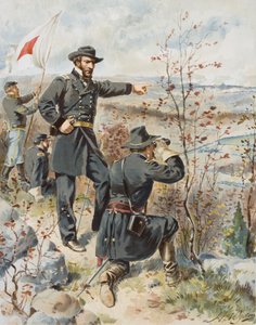 El General Sherman en la Montaña Kenesaw durante la Batalla de Allatoona Pass, 4 de octubre de Henry Alexander (after) Ogden