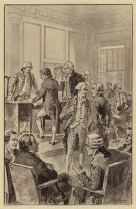 Firma de la Declaración de Independencia, 4 de julio de 1776 de Henry Alexander (after) Ogden