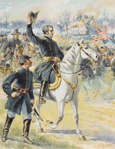 General de División Hooker en la Batalla de Chancellorville, Virginia, 3 de mayo de 1863 de Henry Alexander Ogden