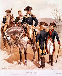 Uniforme del Comandante en Jefe y Oficiales del Ejército Continental Americano de Henry Alexander Ogden