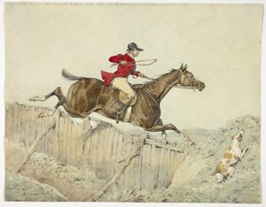 Jinete de capa rosa de Henry Alken