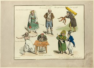 Placa de ilustraciones a canciones populares de Henry Alken