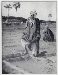 Regando con el pie en Gizeh, Egipto de Henry Andrew Harper