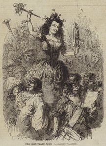 El Carnaval en París de Henry Augustin Valentin
